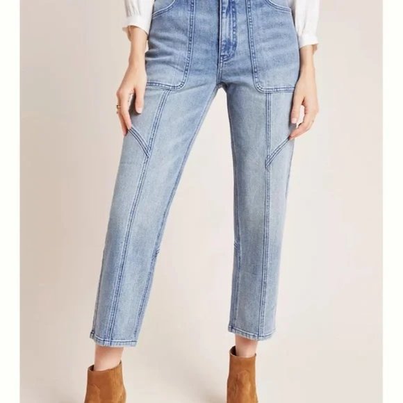 Anthropologie Pilcro and The letterpress front seamed Jeans size 27 - Picture 3 of 14